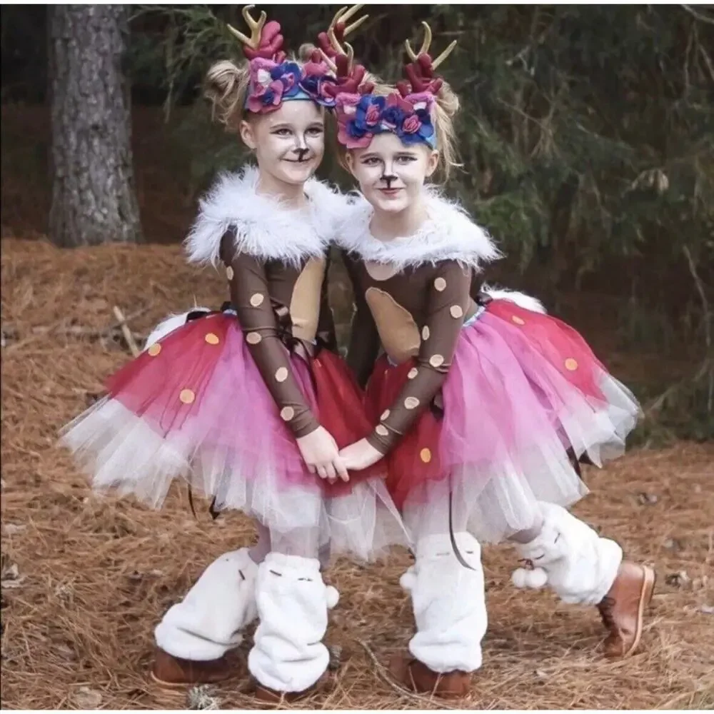 Matilda Jane Girls Dress Up OH DEER Costume Size Large‎ 10-12 Pink Whimsical